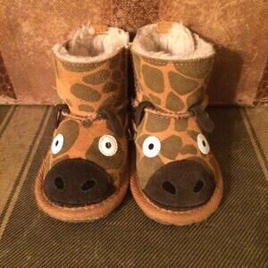 Emu Giraffe Walker Toddler Boot Merino Wool Size 6-12 Months
